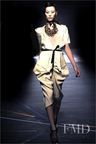 Liu Wen featured in  the RM by the designer Roland Mouret fashion show for Spring/Summer 2010