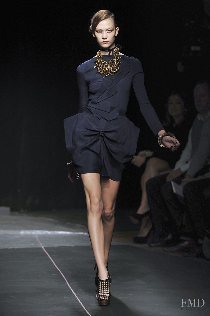 Karlie Kloss featured in  the RM by the designer Roland Mouret fashion show for Spring/Summer 2010