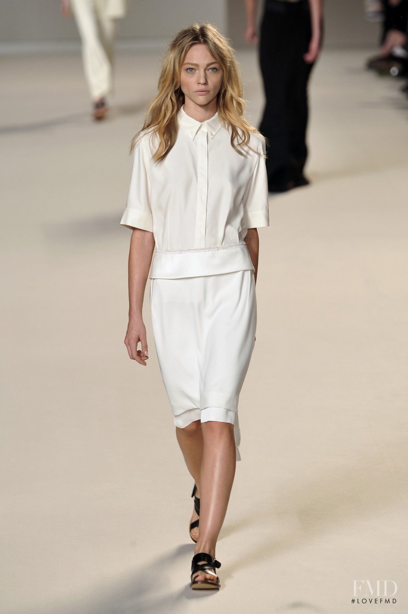 Sasha Pivovarova featured in  the Chloe fashion show for Spring/Summer 2010