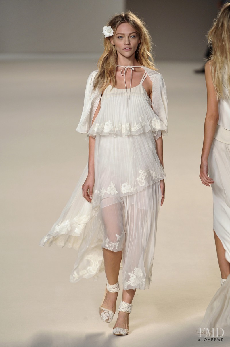 Sasha Pivovarova featured in  the Chloe fashion show for Spring/Summer 2010
