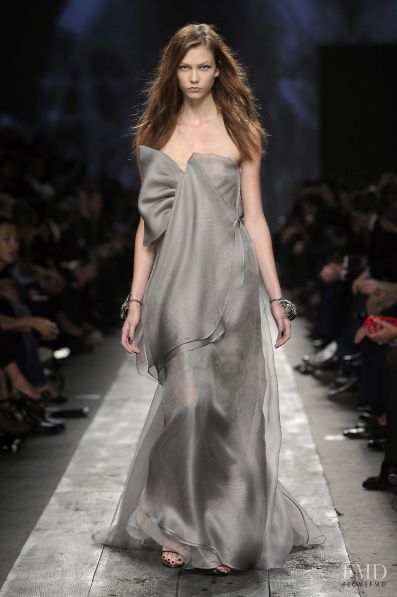 Karlie Kloss featured in  the Valentino fashion show for Spring/Summer 2010