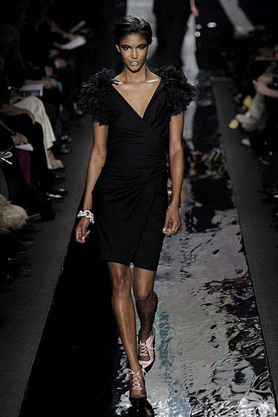 Sessilee Lopez featured in  the Diane Von Furstenberg fashion show for Autumn/Winter 2010