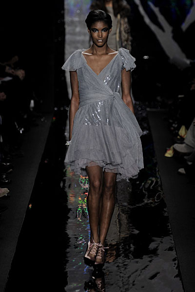 Sessilee Lopez featured in  the Diane Von Furstenberg fashion show for Autumn/Winter 2010