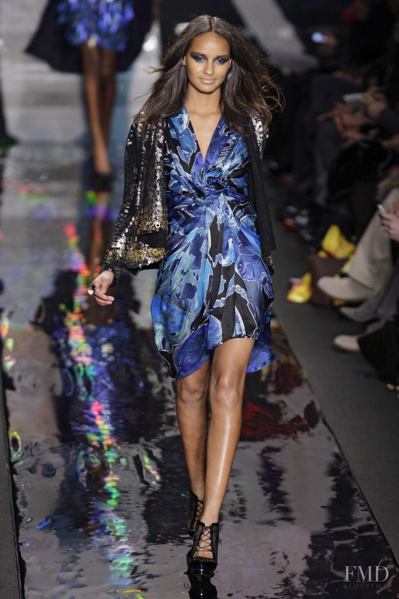 Gracie Carvalho featured in  the Diane Von Furstenberg fashion show for Autumn/Winter 2010