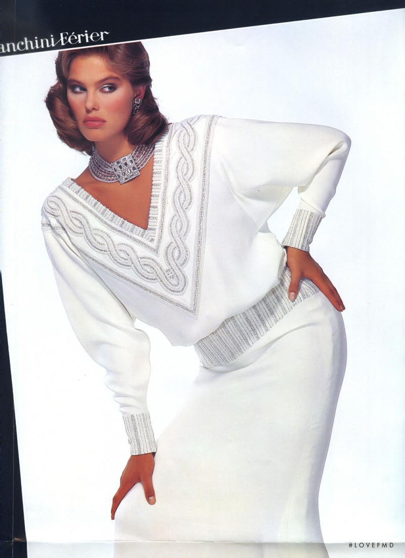 Renee Simonsen featured in  the Christian Dior advertisement for Autumn/Winter 1983