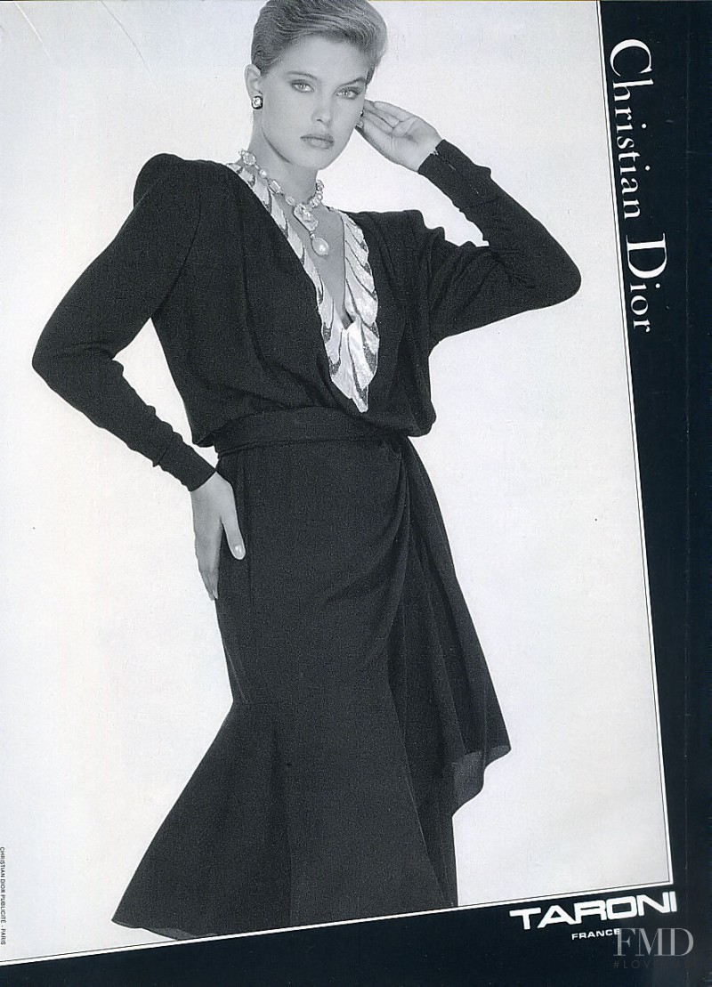 Renee Simonsen featured in  the Christian Dior advertisement for Autumn/Winter 1983