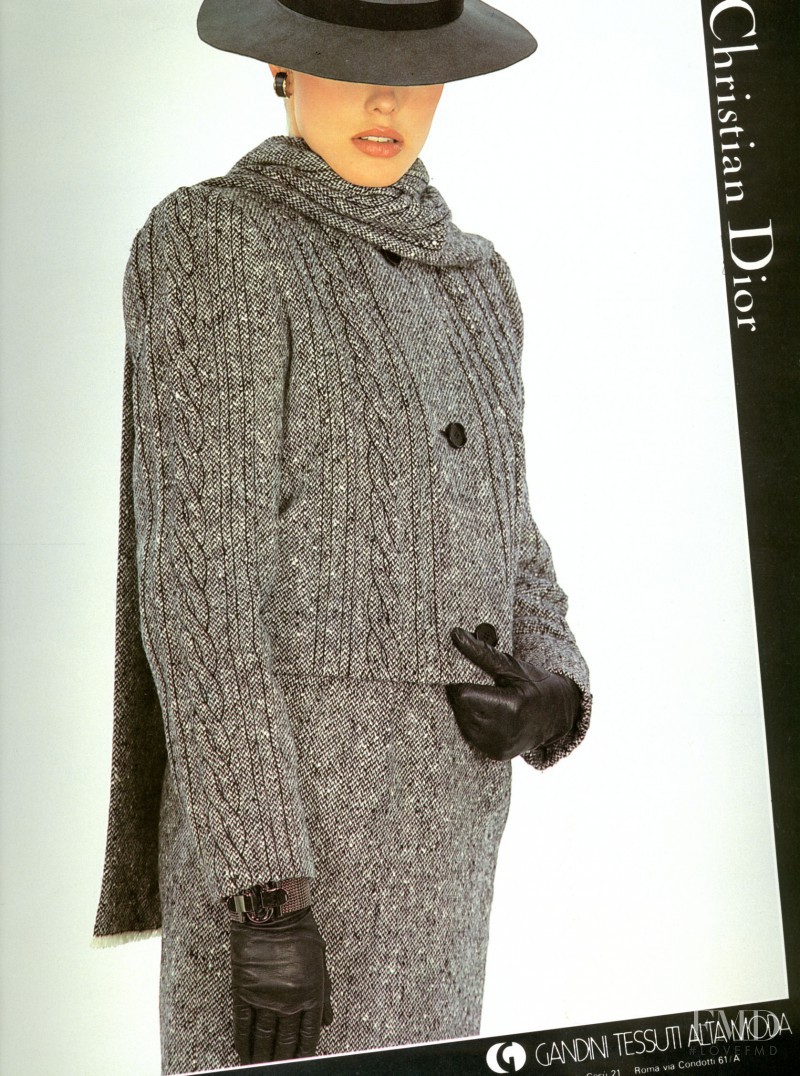 Renee Simonsen featured in  the Christian Dior advertisement for Autumn/Winter 1983