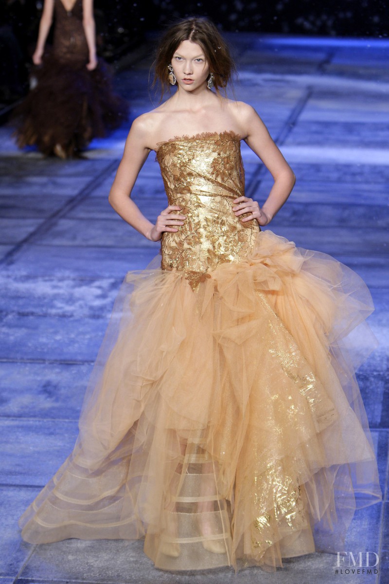 Karlie Kloss featured in  the Isaac Mizrahi fashion show for Autumn/Winter 2010