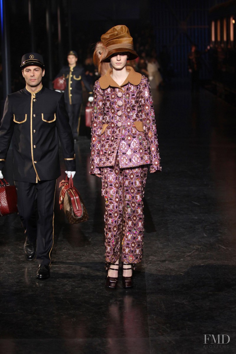 Julia Nobis featured in  the Louis Vuitton fashion show for Autumn/Winter 2012