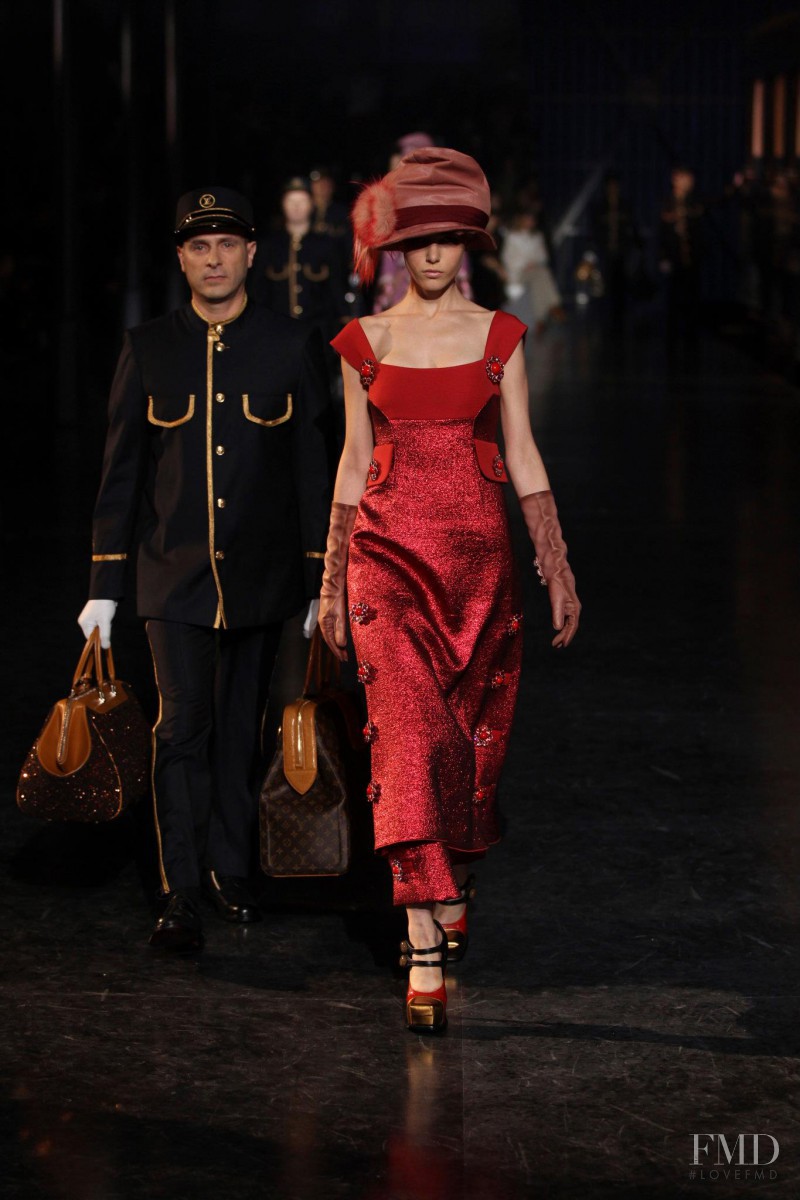 Tatiana Cotliar featured in  the Louis Vuitton fashion show for Autumn/Winter 2012