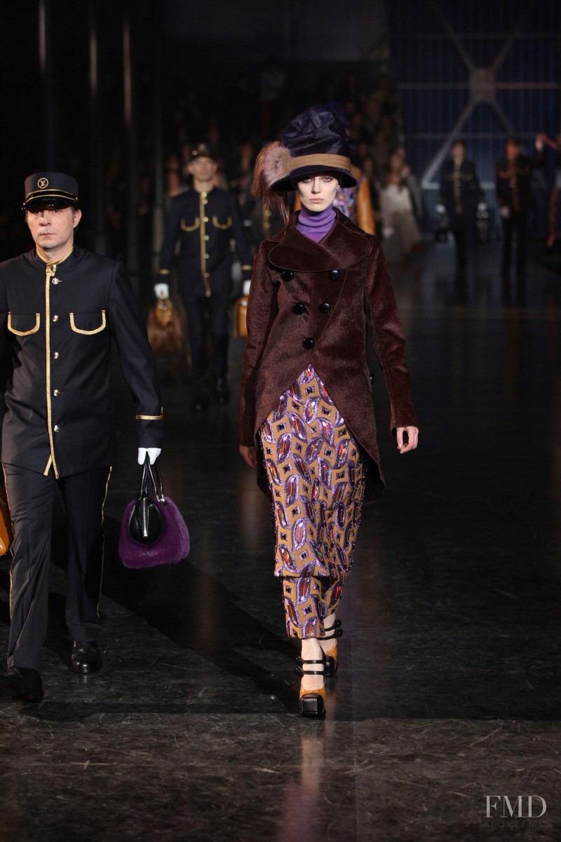 Olga Sherer featured in  the Louis Vuitton fashion show for Autumn/Winter 2012