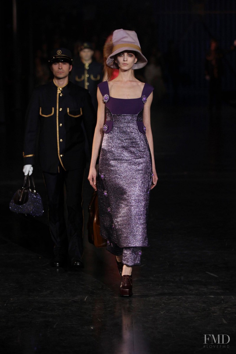 Maria Flávia Ferrari featured in  the Louis Vuitton fashion show for Autumn/Winter 2012