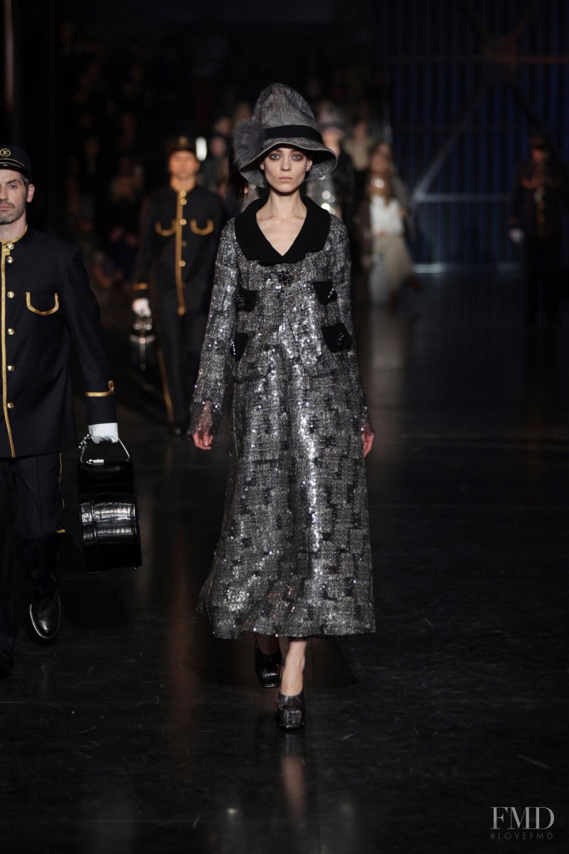 Kati Nescher featured in  the Louis Vuitton fashion show for Autumn/Winter 2012