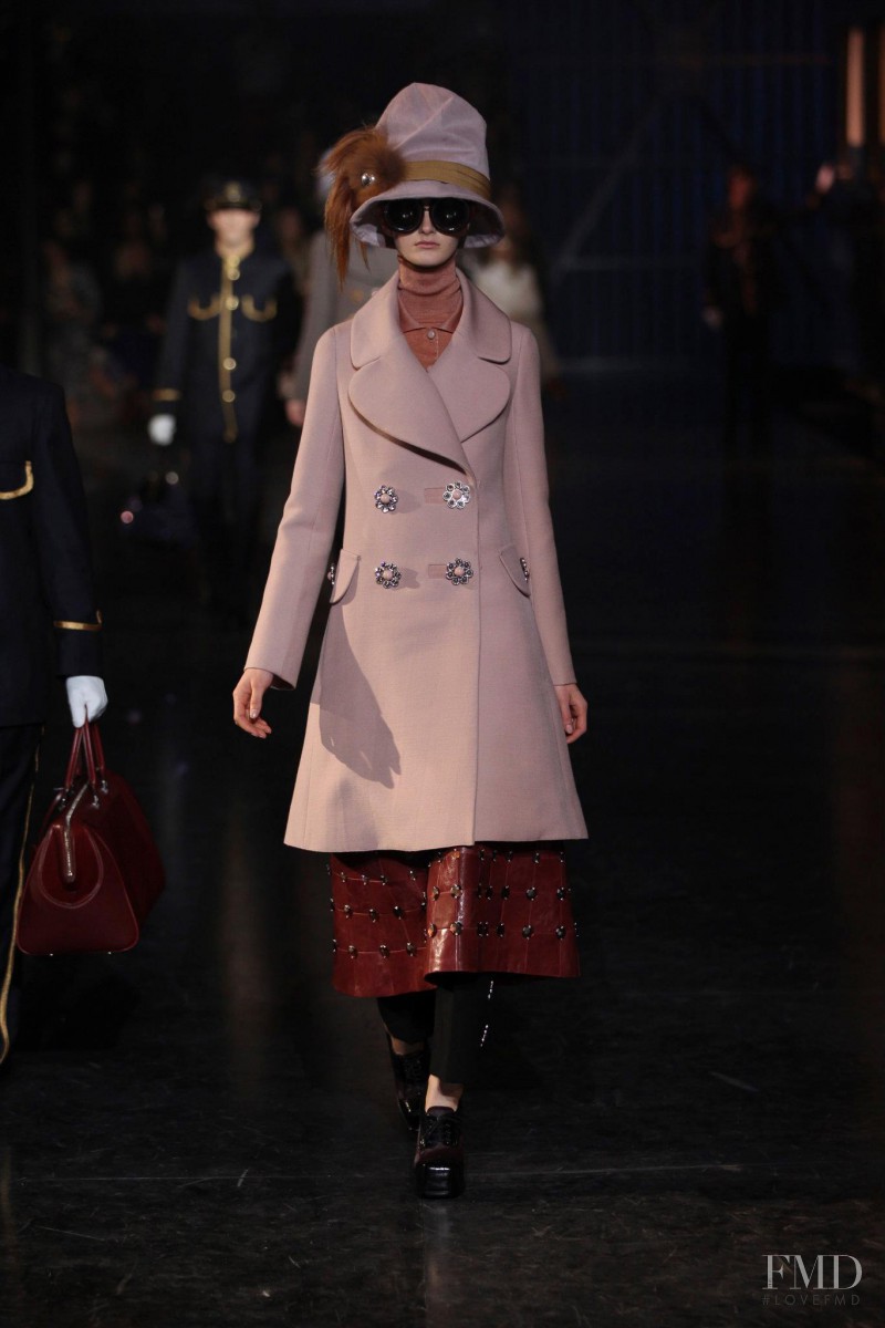Mackenzie Drazan featured in  the Louis Vuitton fashion show for Autumn/Winter 2012