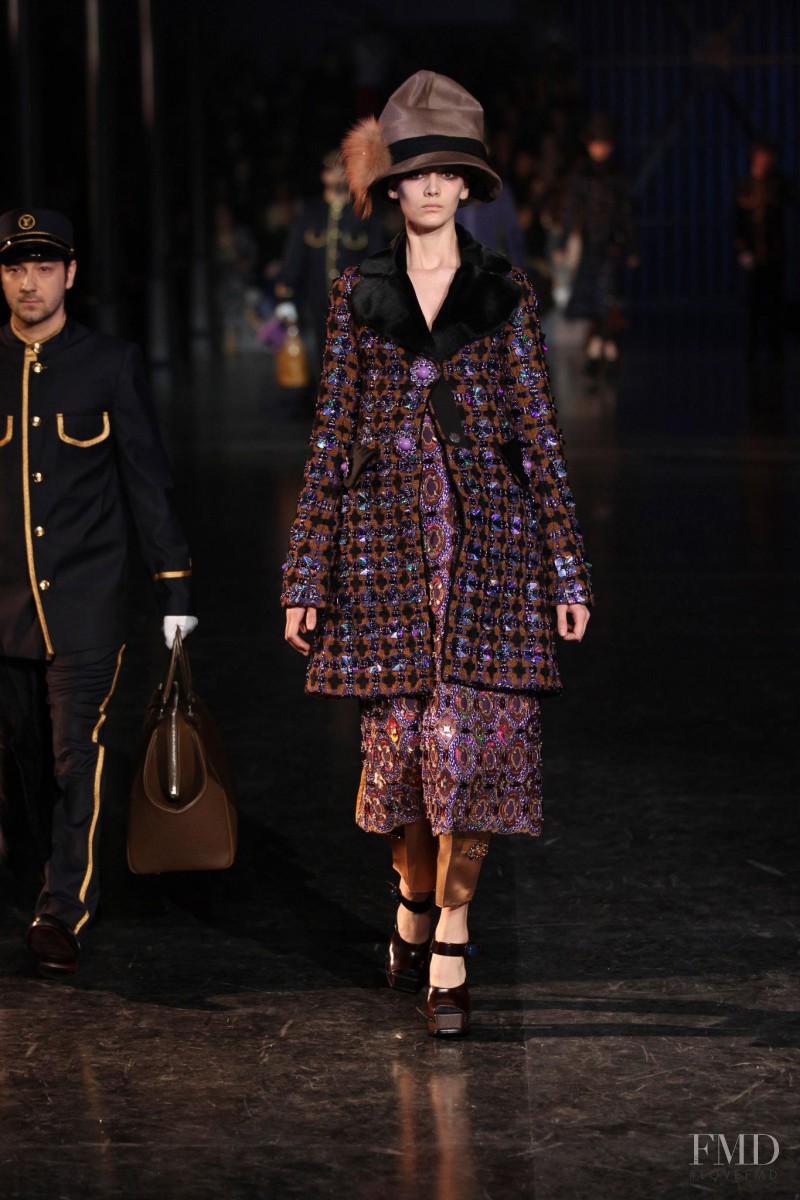 Hailey Hasbrook featured in  the Louis Vuitton fashion show for Autumn/Winter 2012