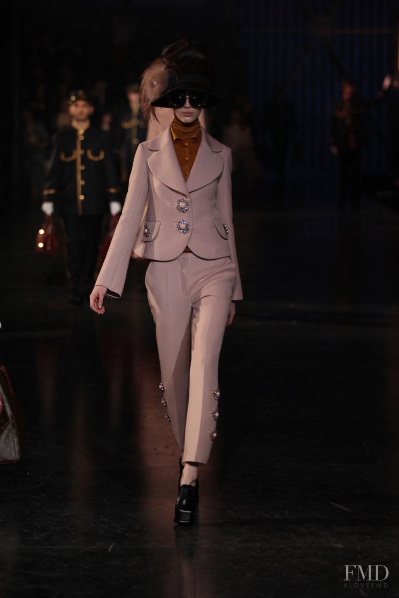 Vanessa Axente featured in  the Louis Vuitton fashion show for Autumn/Winter 2012