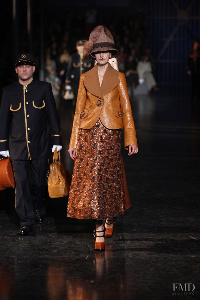 Katia Selinger featured in  the Louis Vuitton fashion show for Autumn/Winter 2012