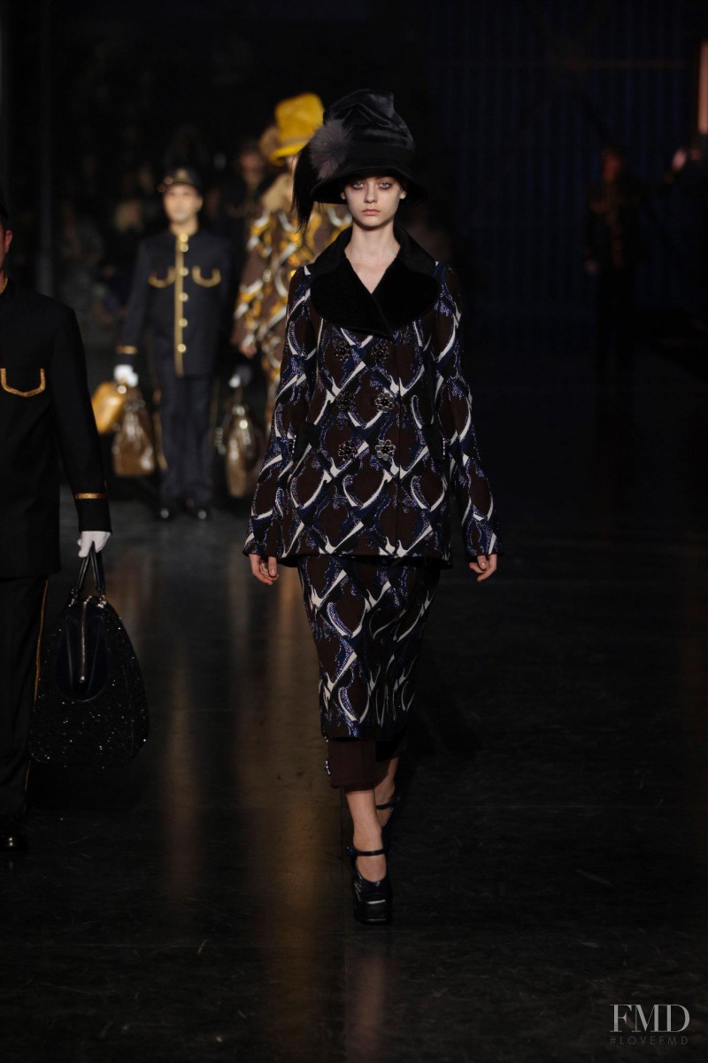 Nastya Kusakina featured in  the Louis Vuitton fashion show for Autumn/Winter 2012