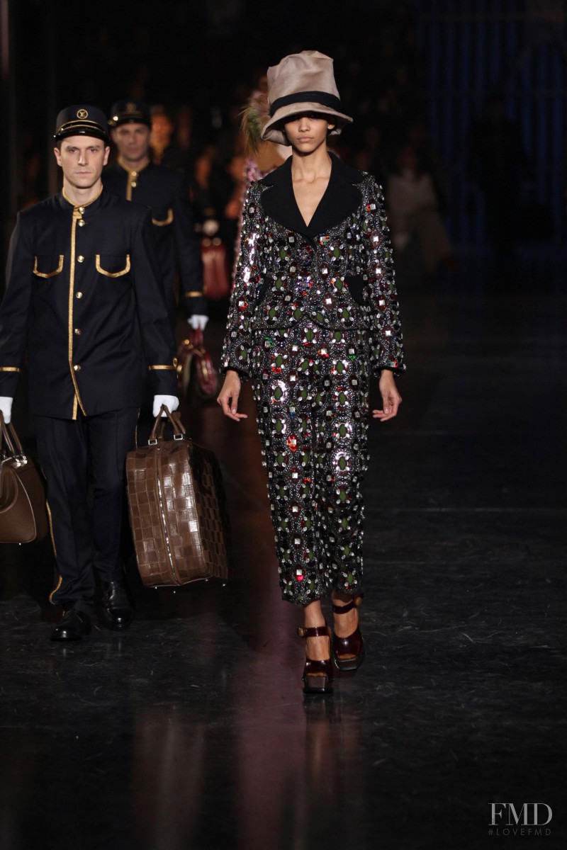 Cora Emmanuel featured in  the Louis Vuitton fashion show for Autumn/Winter 2012
