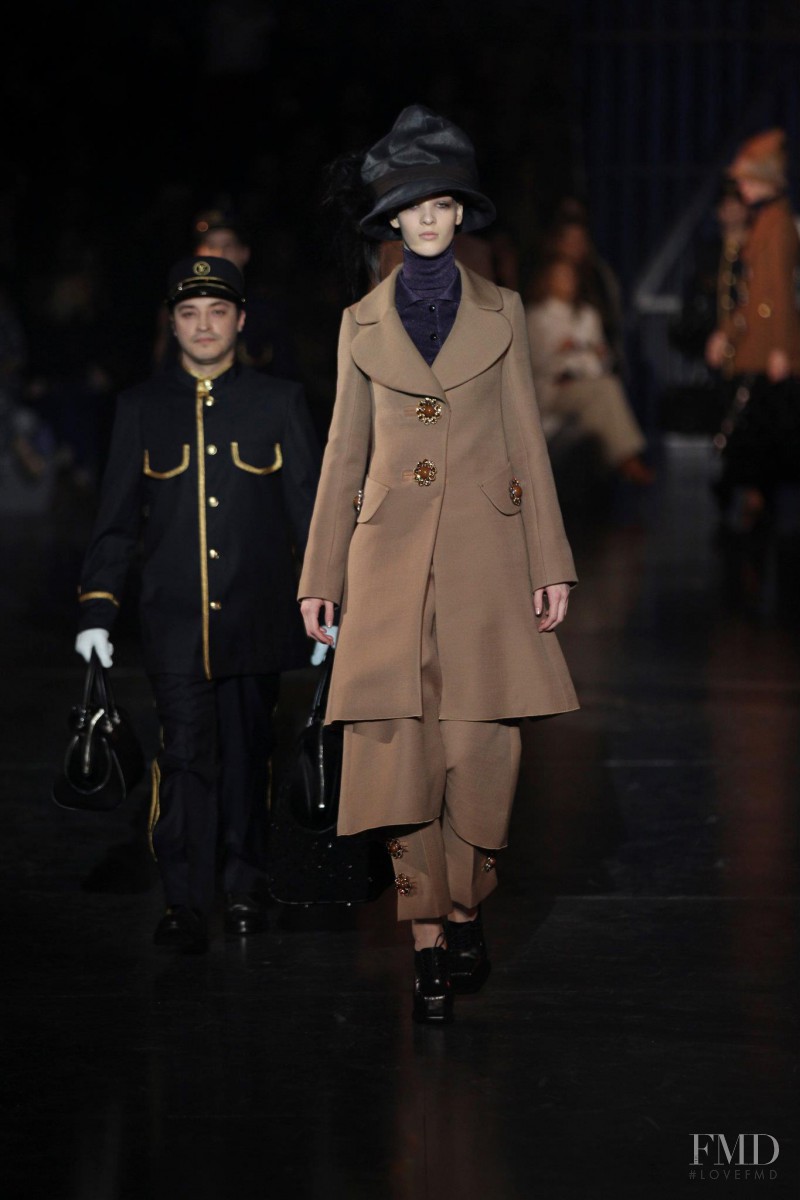 Elena Bartels featured in  the Louis Vuitton fashion show for Autumn/Winter 2012