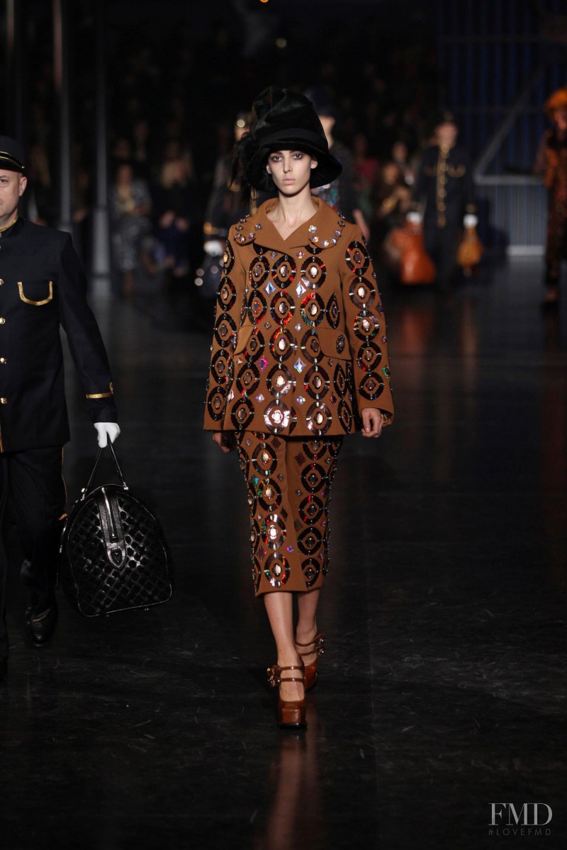 Ruby Aldridge featured in  the Louis Vuitton fashion show for Autumn/Winter 2012