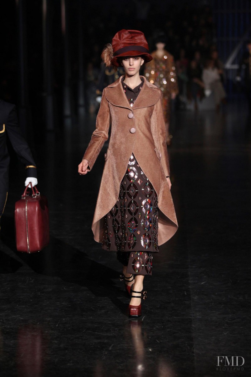 Kate King featured in  the Louis Vuitton fashion show for Autumn/Winter 2012