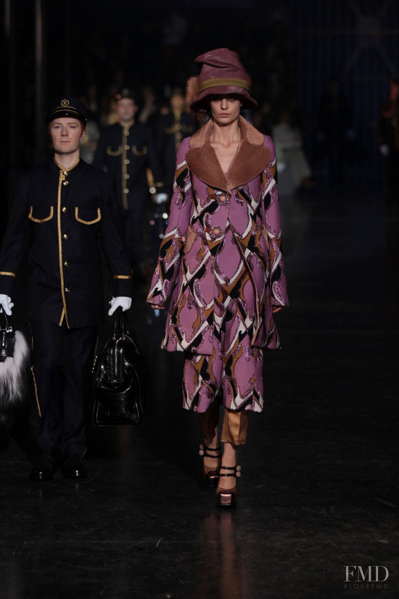 Nadja Bender featured in  the Louis Vuitton fashion show for Autumn/Winter 2012