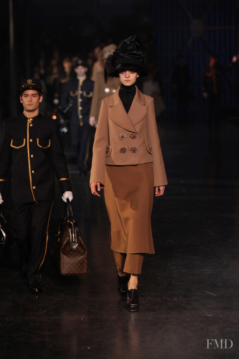 Magda Laguinge featured in  the Louis Vuitton fashion show for Autumn/Winter 2012