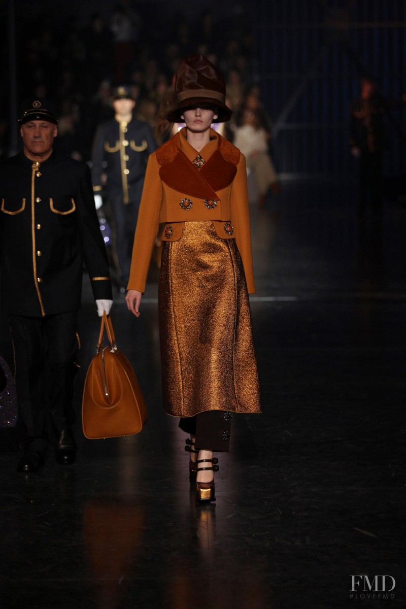 Katlin Aas featured in  the Louis Vuitton fashion show for Autumn/Winter 2012