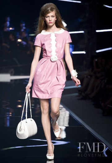Karlie Kloss featured in  the Christian Dior fashion show for Cruise 2011