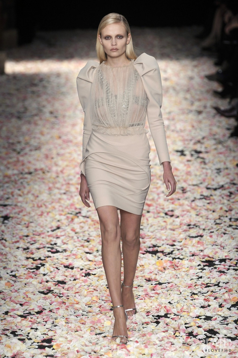 Natasha Poly featured in  the Givenchy Haute Couture fashion show for Spring/Summer 2009