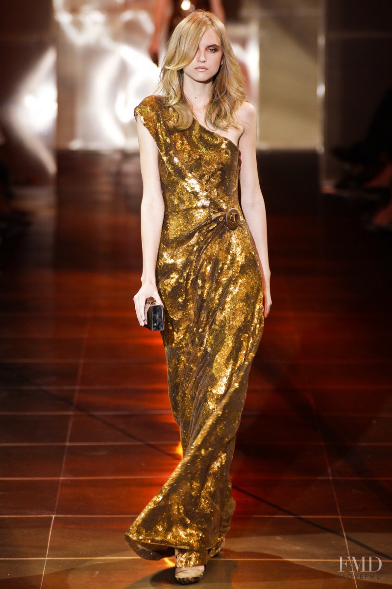 Anabela Belikova featured in  the Armani Prive fashion show for Autumn/Winter 2010