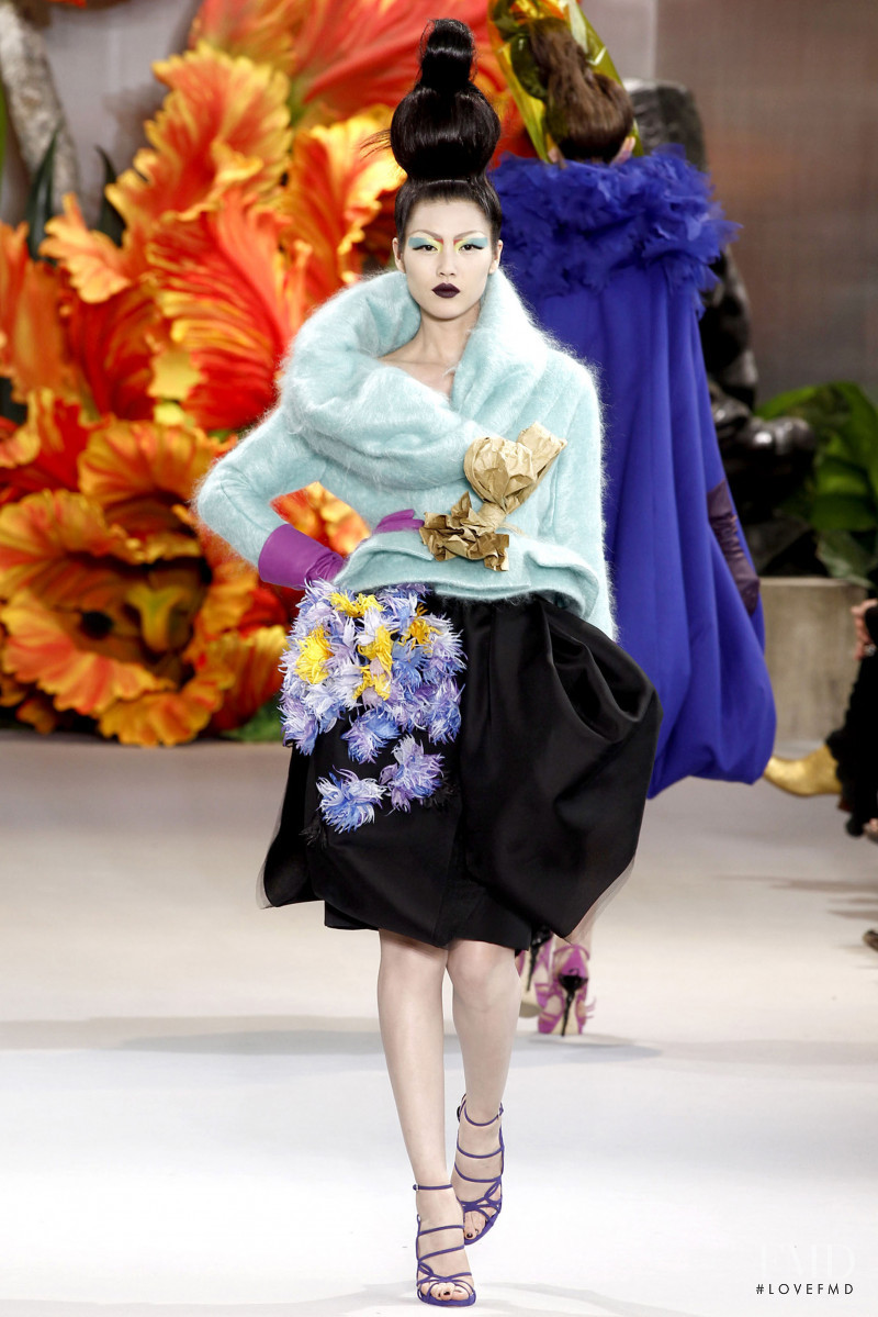Liu Wen featured in  the Christian Dior Haute Couture fashion show for Autumn/Winter 2010