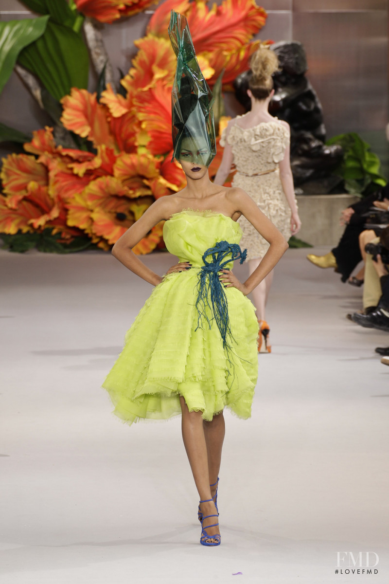 Lais Ribeiro featured in  the Christian Dior Haute Couture fashion show for Autumn/Winter 2010