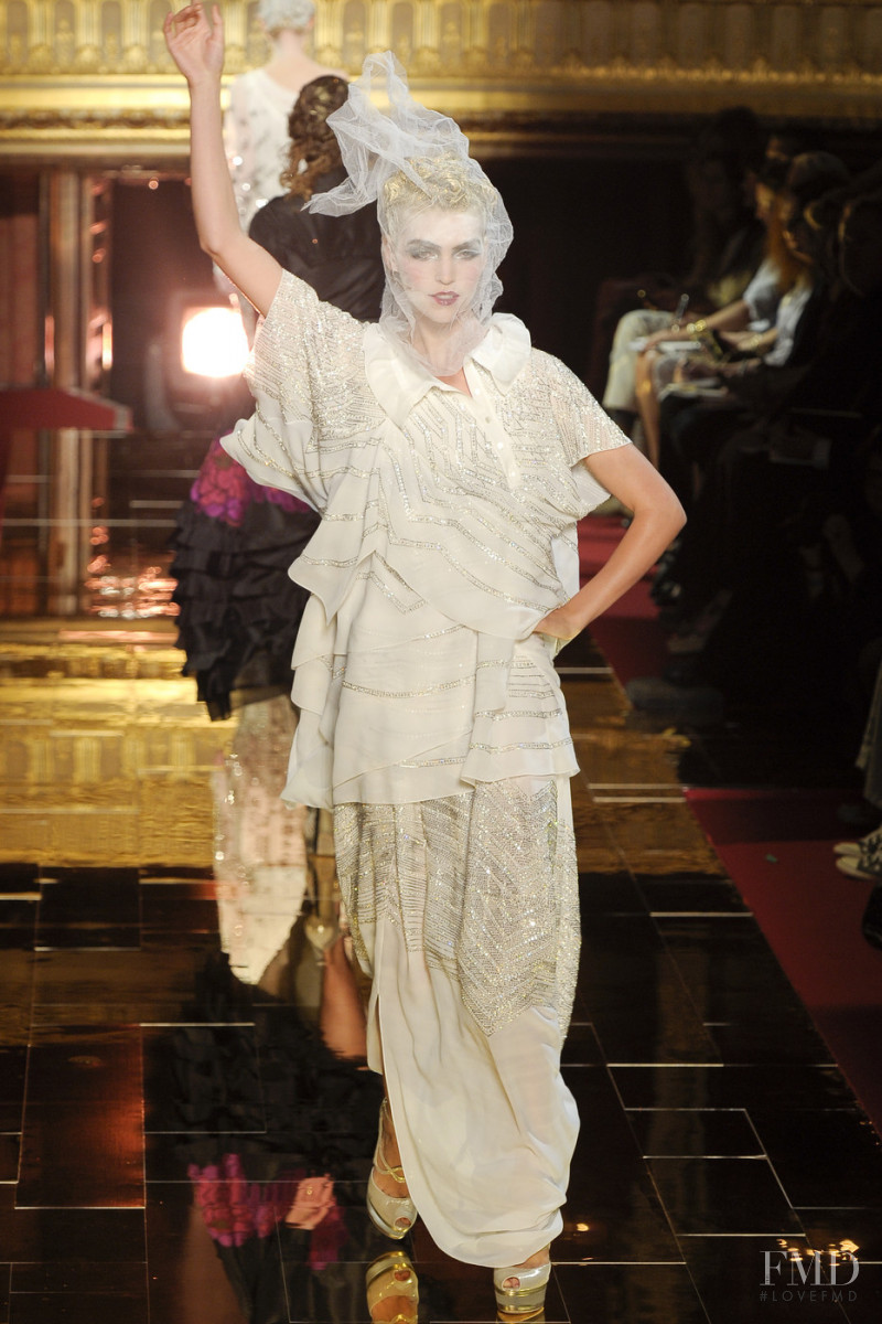 Arizona Muse featured in  the John Galliano fashion show for Spring/Summer 2011