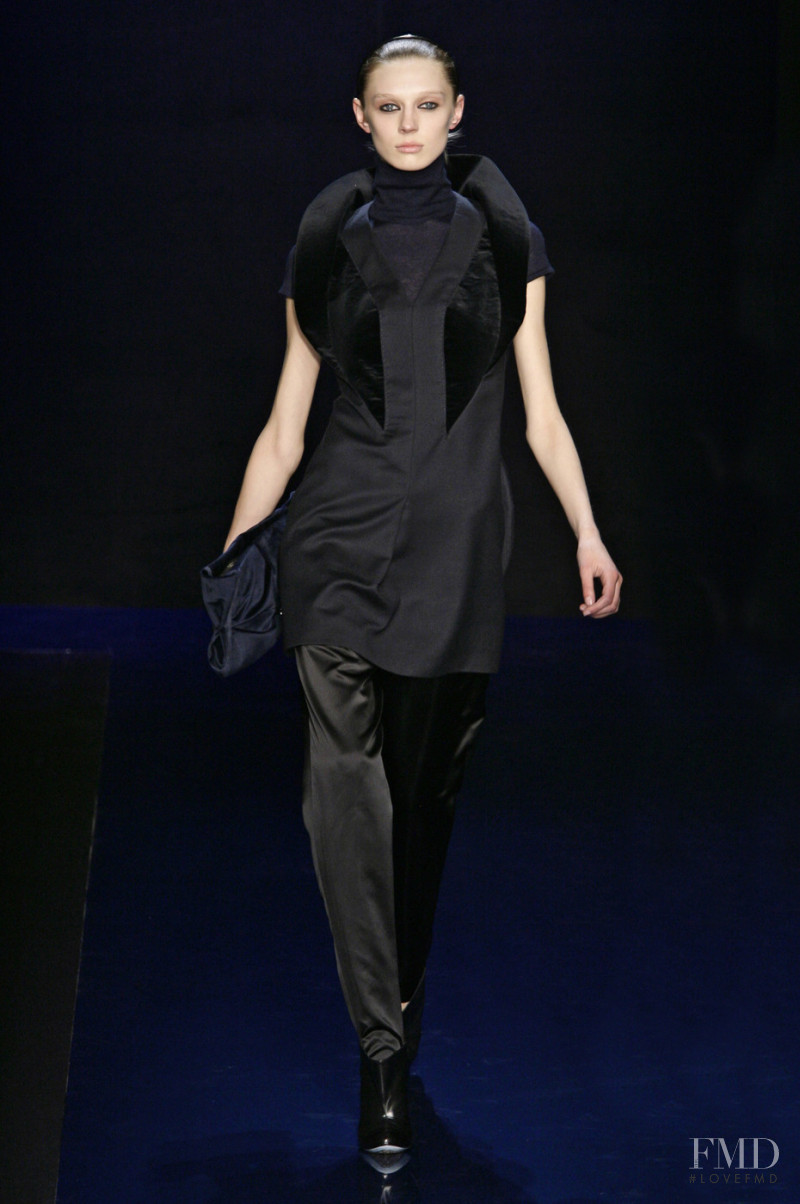 Olga Sherer featured in  the Costume National fashion show for Autumn/Winter 2008