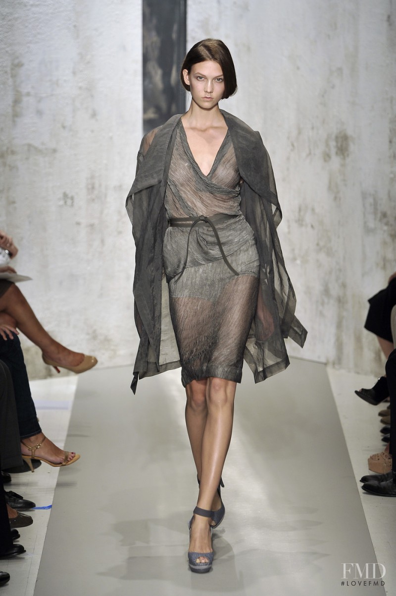 Karlie Kloss featured in  the Donna Karan New York fashion show for Spring/Summer 2010