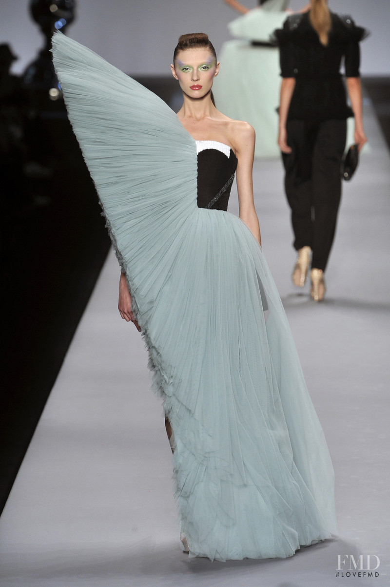 Olga Sherer featured in  the Viktor & Rolf fashion show for Spring/Summer 2010
