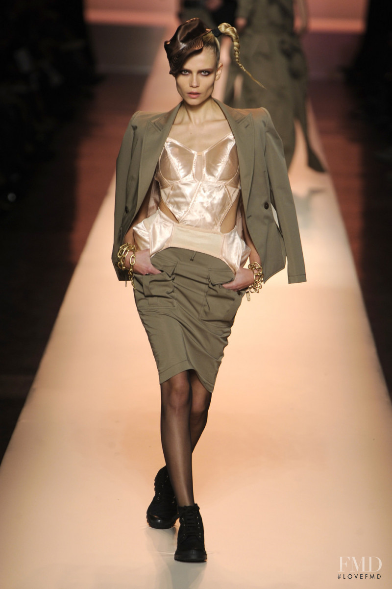 Natasha Poly featured in  the Jean-Paul Gaultier fashion show for Spring/Summer 2010