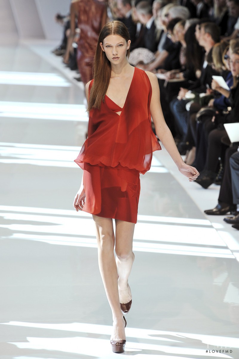 Karlie Kloss featured in  the Akris fashion show for Spring/Summer 2010