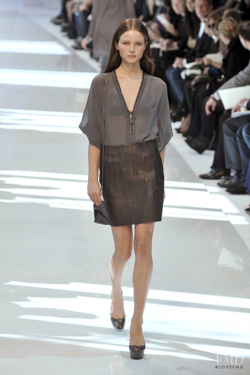 Anna de Rijk featured in  the Akris fashion show for Spring/Summer 2010