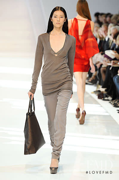 Liu Wen featured in  the Akris fashion show for Spring/Summer 2010