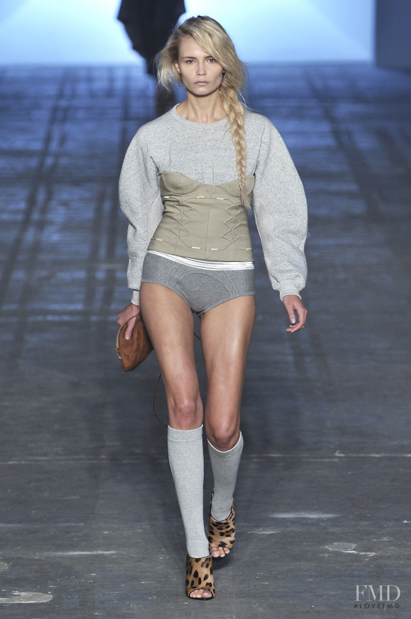 Natasha Poly featured in  the Alexander Wang fashion show for Spring/Summer 2010