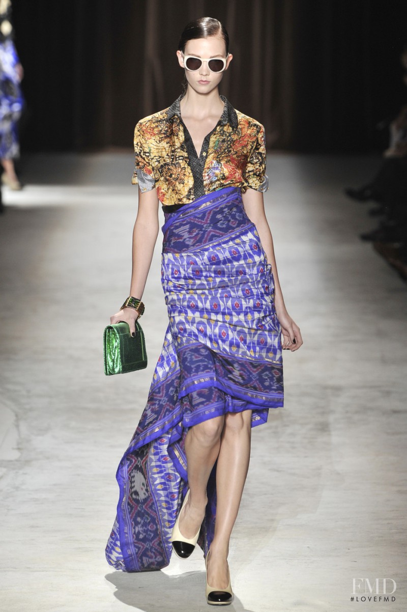 Karlie Kloss featured in  the Dries van Noten fashion show for Spring/Summer 2010