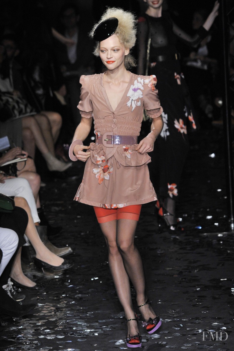 Sasha Pivovarova featured in  the Sonia Rykiel fashion show for Spring/Summer 2010