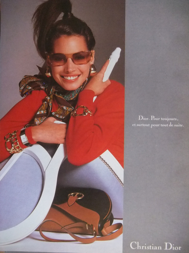 Christy Turlington featured in  the Christian Dior advertisement for Autumn/Winter 1988