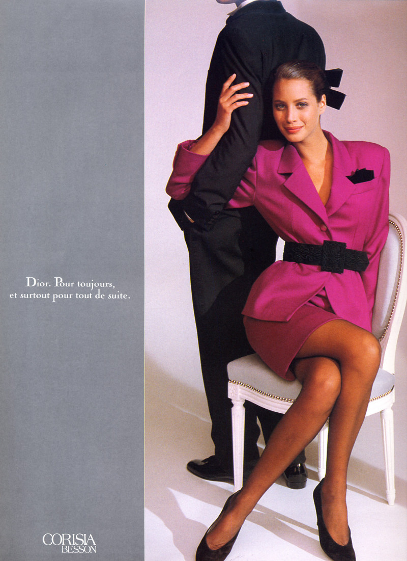 Christy Turlington featured in  the Christian Dior advertisement for Autumn/Winter 1988