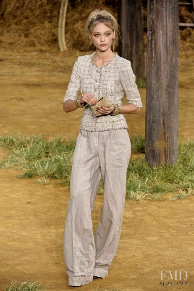 Sasha Pivovarova featured in  the Chanel fashion show for Spring/Summer 2010