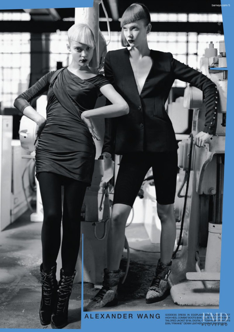 Karlie Kloss featured in  the Barneys New York catalogue for Autumn/Winter 2009