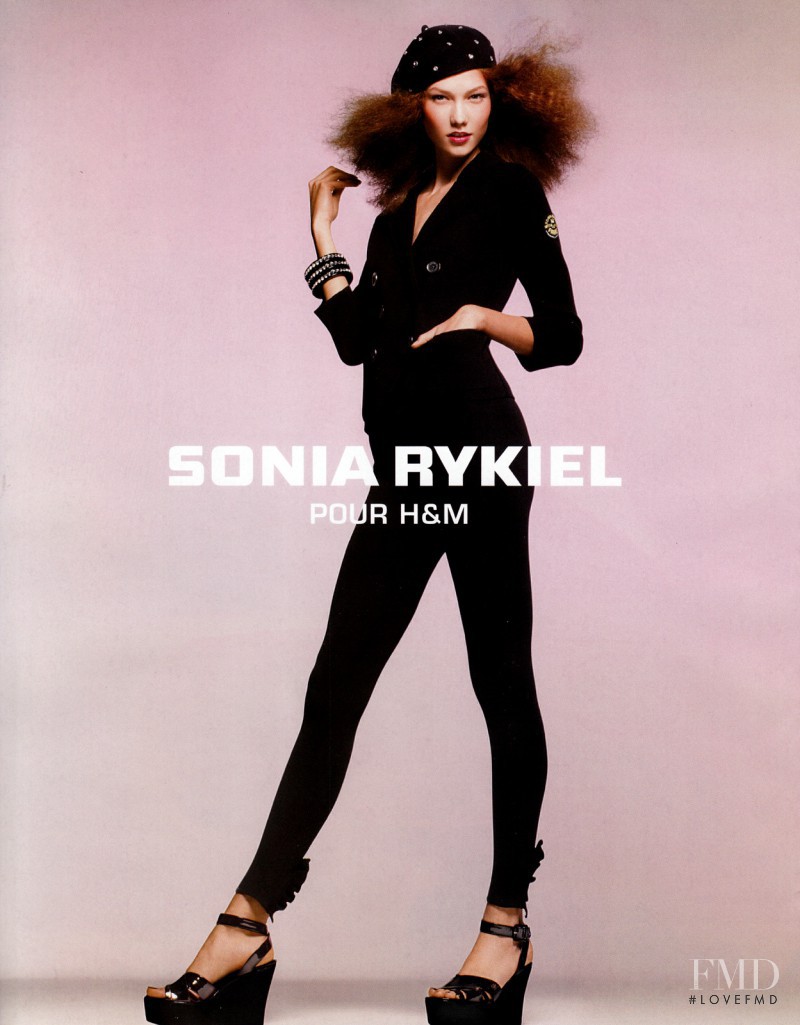 Karlie Kloss featured in  the H&M by Sonia Rykiel advertisement for Spring/Summer 2010